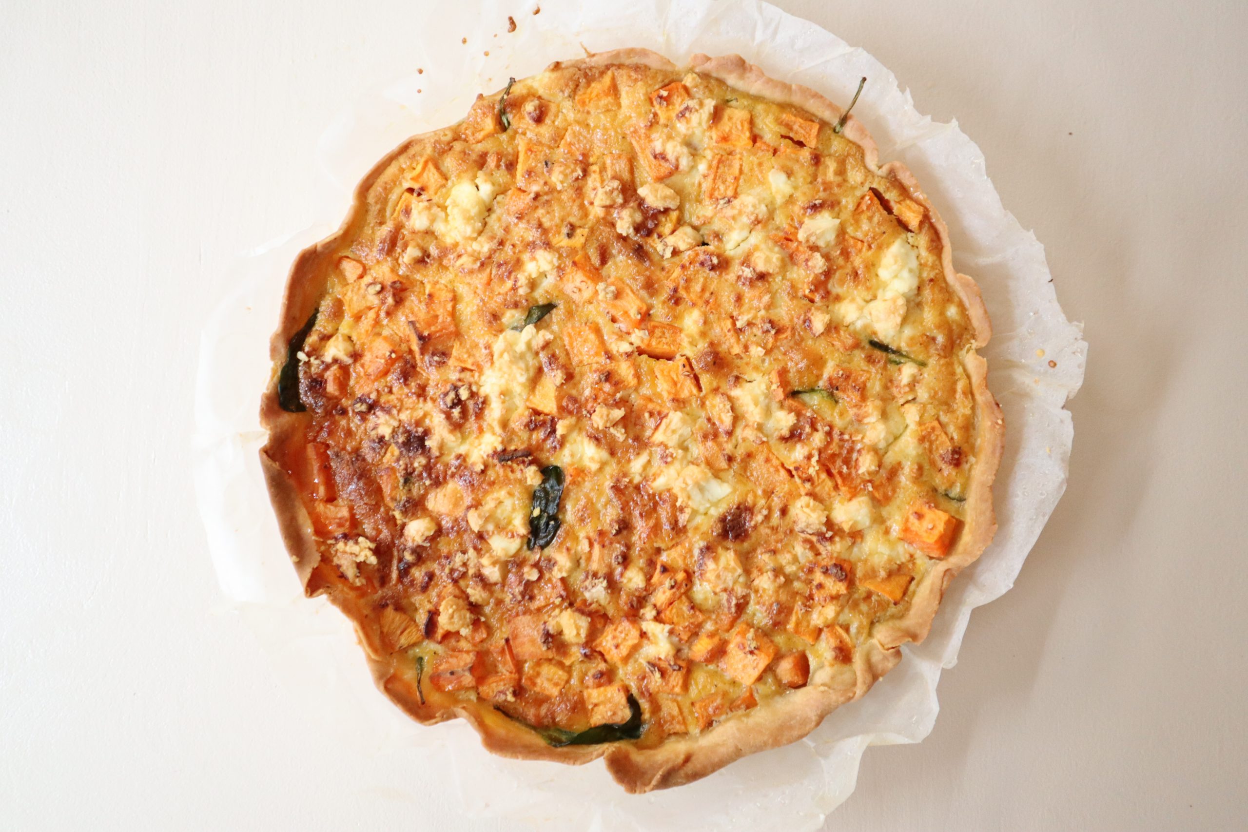 Quiche met zoete aardappel en fetakaas Patty's Kitchen